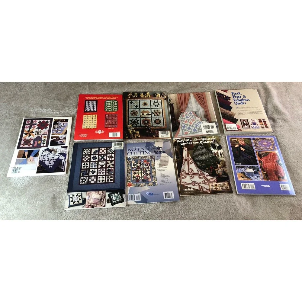 Lot of 9 Quilting Quilt Block Patterns Designs Books Uncut Beginners To Advanced